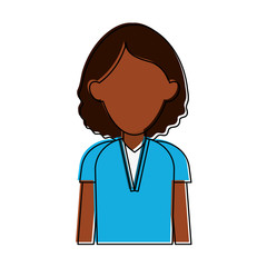 Fototapeta premium Woman avatar cartoon