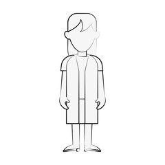 Woman doctor cartoon