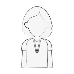 Woman avatar cartoon