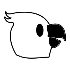 Cute parrot bird cartoon