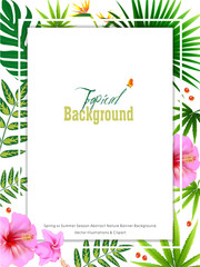 Obraz premium Spring or Summer Season Abstract Nature Banner Background.