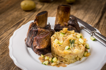 Grilled beef rib