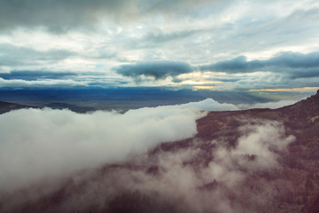 Fog in mountains