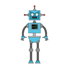 Cute robot cartoon