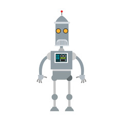 Cute robot cartoon