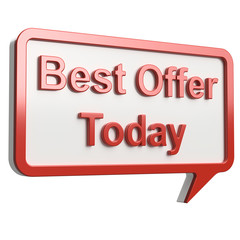Best offer today sign icon. Special offer symbol.