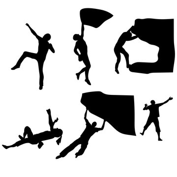クライマーシルエット1 climber