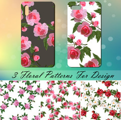 Phone cover with roses