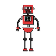 Cute robot cartoon