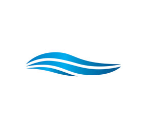 stream line wave ocean logo