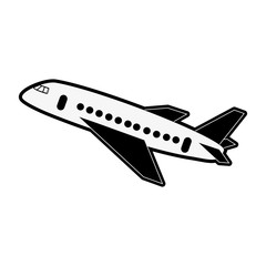 Airplane jet taking off