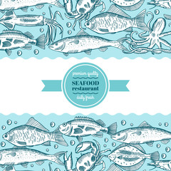 seafood design. Form style