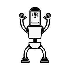 Cute robot cartoon