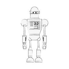 Cute robot cartoon