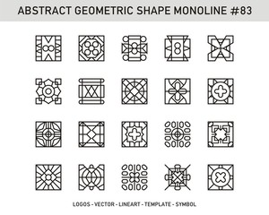 Geometric shapes set. Universal simple decorative forms for pattern seamless