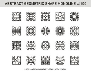 Geometric shapes set. Universal simple decorative forms for pattern seamless