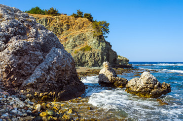 Fototapeta na wymiar Rocks on Akamas peninsula, Cyprus