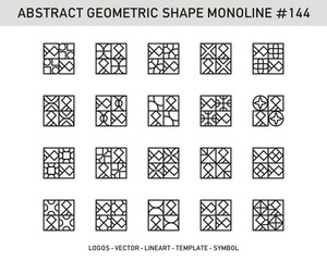 Geometric shapes set. Universal simple decorative forms for pattern seamless