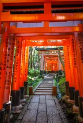 Fotobehang Fushimi Inari Taisha torii, Kyoto, Japan © daboost
