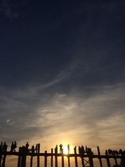 pont en teck de U bein, Amarapura, Myanmar