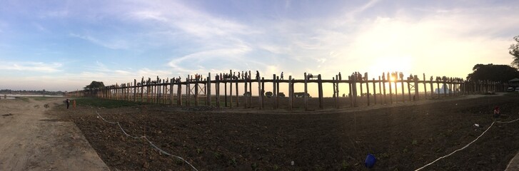 pont en teck de U bein, Amarapura, Myanmar