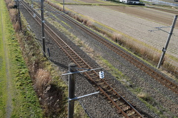 羽越本線の線路