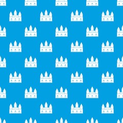Obraz premium Castle tower pattern seamless blue