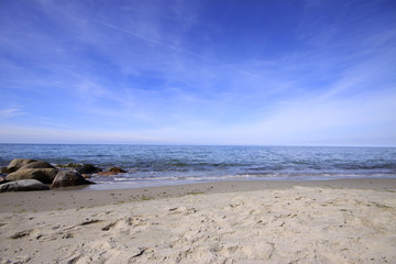 Sandstrand an der Ostseeküste, Mecklenburg-Vorpommern, Deutschland, Europa