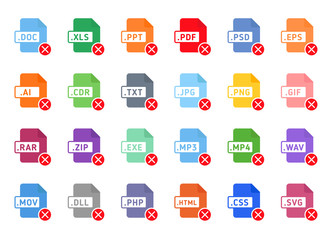 Document File Type Format declined flat