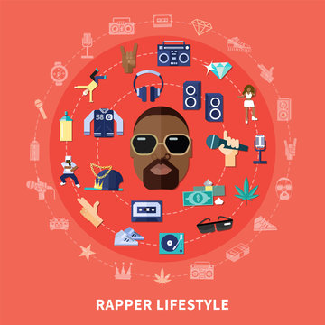 Rapper Lifestyle Round Composition