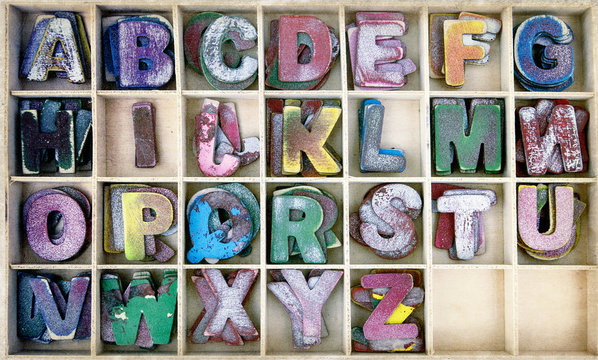 old wooden  letters Backround image