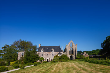 Fototapeta premium The abbey of Beauport, Paimpol, Brittany France