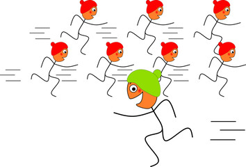 Gegen den Strom laufen