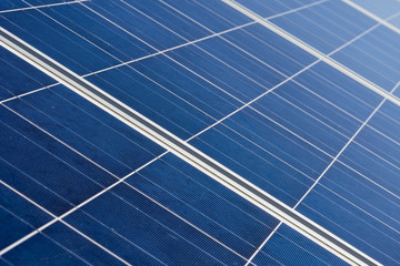 Detail of a commercial  solar panel