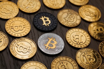 Bitcoin gold coins