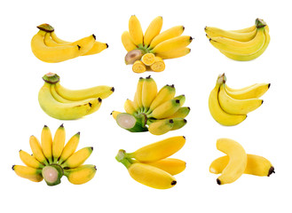 bananas isolated on the white background