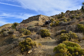 Fototapeta na wymiar The Lost horse gold mine at the Joshua tree national park 