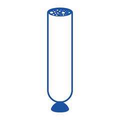 sausage piece icon in blue silhouette