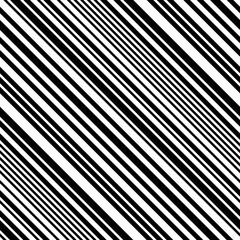 Obraz premium Black and White Diagonal Striped Seamless Pattern