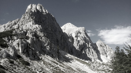 Mountain peak Mojstrovka,Slovenia