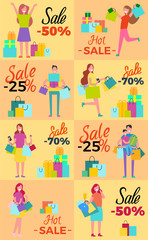 Hot Sale Collection of Posters with Shopaholics