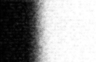Vector halftone gradient pattern made of dots with randomized circles. Vector.