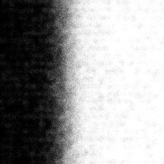 Vector halftone gradient pattern made of dots with randomized circles. Vector.