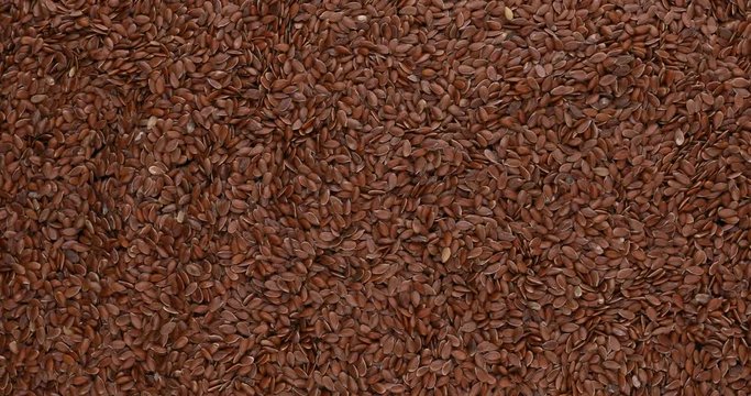 Heap of linseeds