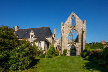 Fototapeta na wymiar The abbey of Beauport, Paimpol, Brittany France