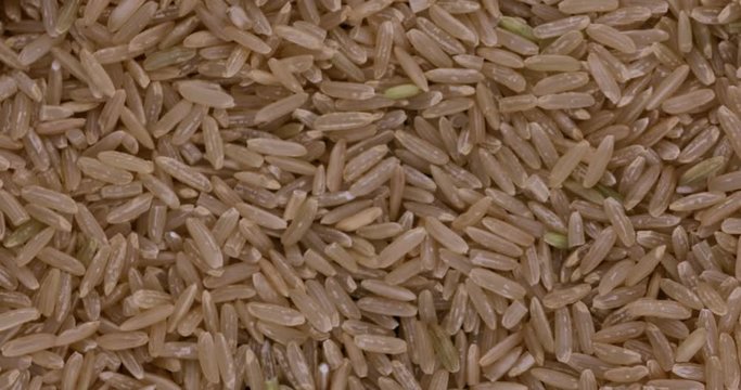 Dry raw unpolished rice