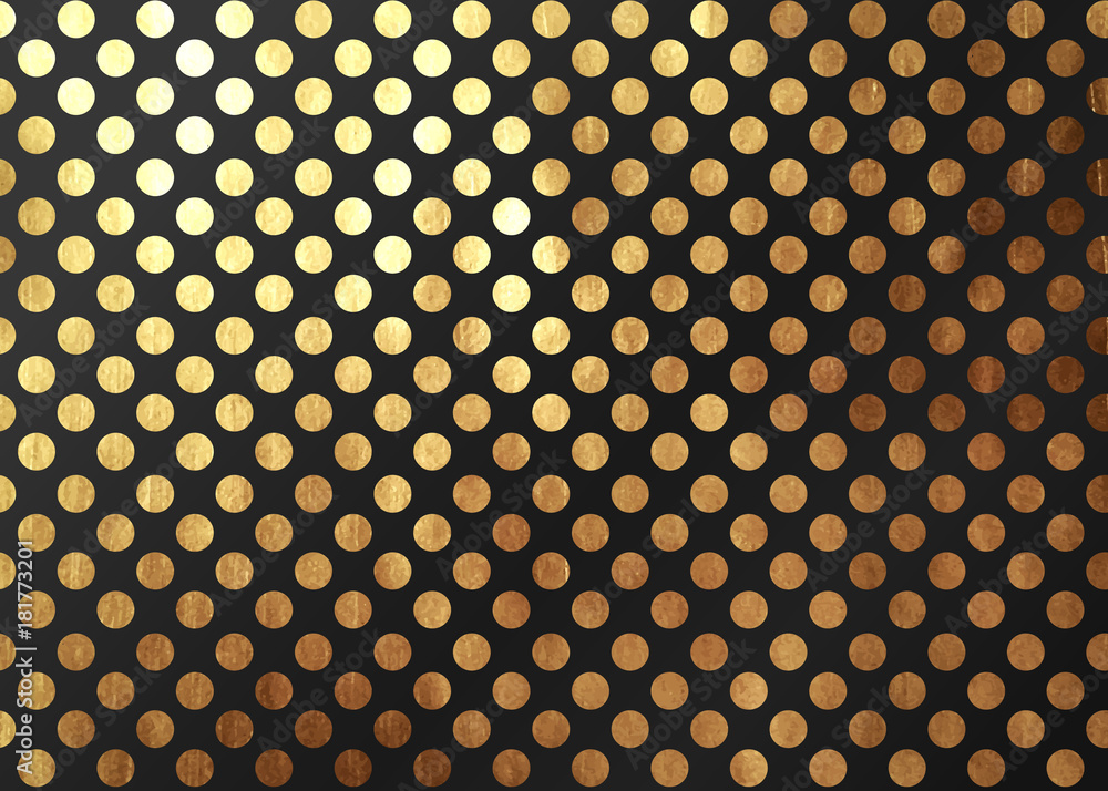 Poster abstract pattern texture gold circles. vector golden and black background.