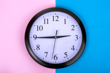 wall clock on a bright background