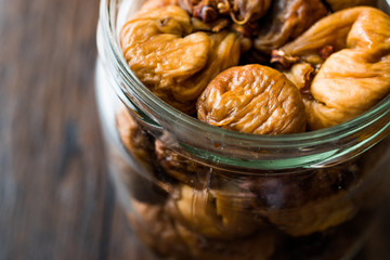 Organic Dried Figs in a jar
