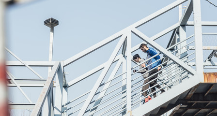 Man and Woman Running